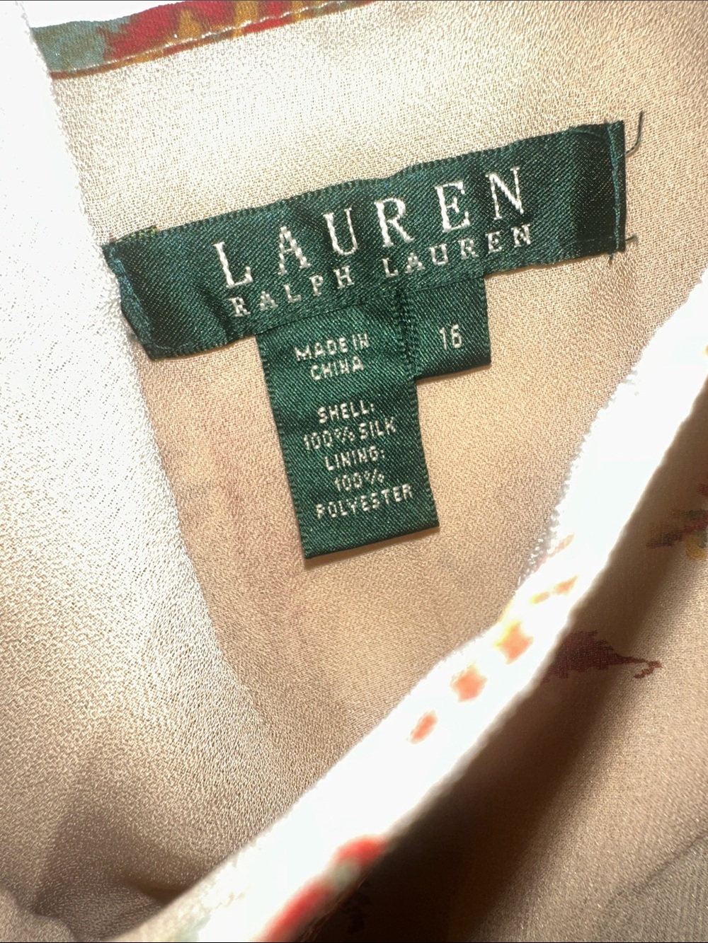 Lauren Ralph Lauren Cream Paisley Tiered Maxi Skirt with Rust & Olive Accents - Picture 2 of 5